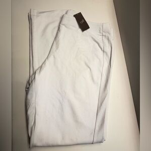 NWT J. Jill White Soft Pants Slim Leg with Elastic Waist.